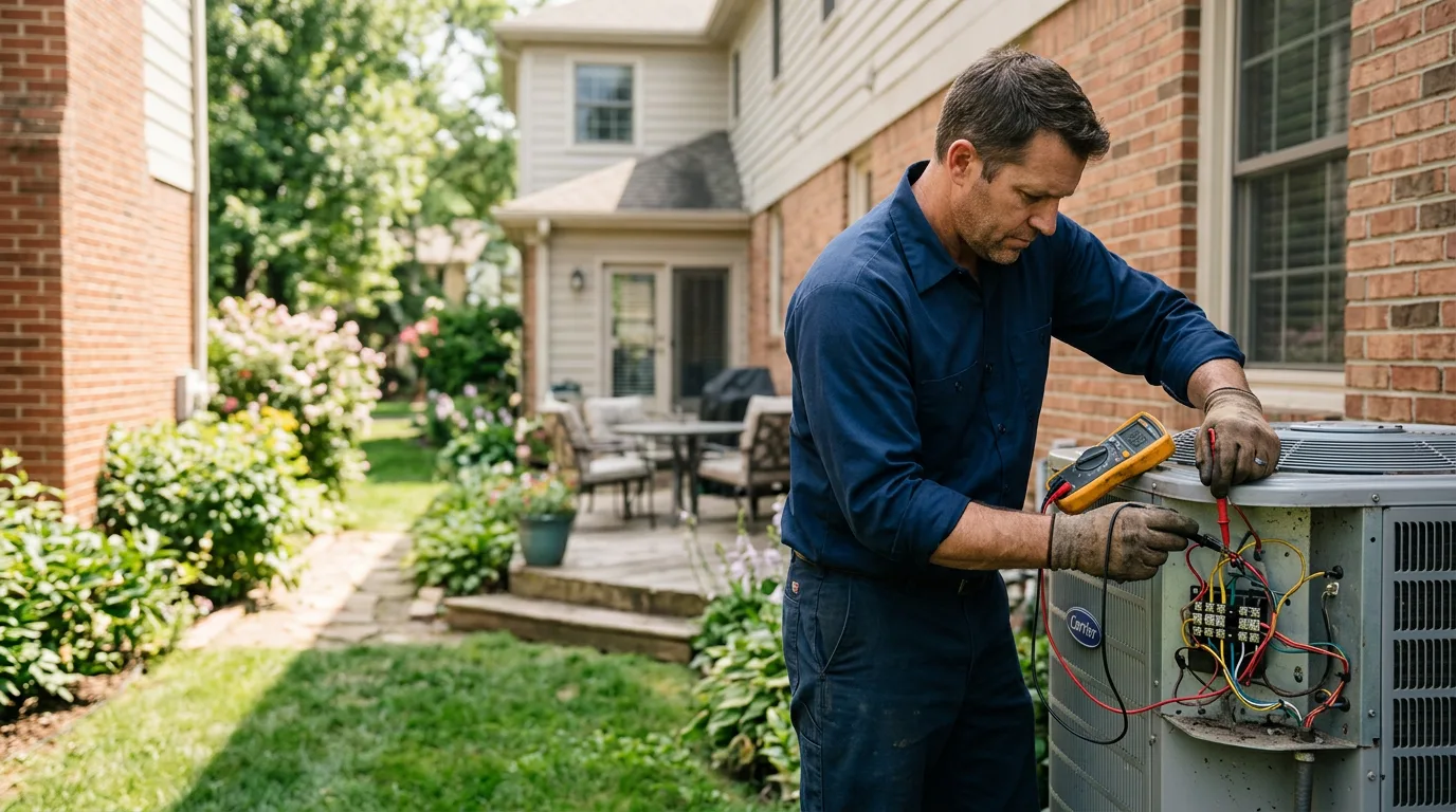 HVAC technician working near Saint Elmo, IL